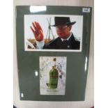 Raiders of the Lost Ark, Ronald Lacy autograph, blue pen signed (unverified) on Chartreuse Liqueur