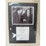 James Bond Producer Cubby Broccoli and Michael G. Wilson Autographs, pen signed (unverified) on