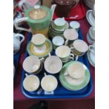 Tunstall Part Tea Service, comprising teapot, cups, saucers, jug, Newport and Coalport, etc:- One