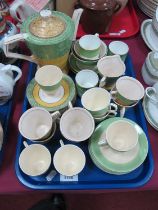 Tunstall Part Tea Service, comprising teapot, cups, saucers, jug, Newport and Coalport, etc:- One