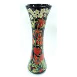 A Moorcroft Winter Langton Vase, limited edition No 24/50, shape 365/16, signed by designer Paul