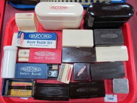 Wardonia Rugby Razor Set, sessational new razor, and others, mainly in Bakelite casing:- One Tray