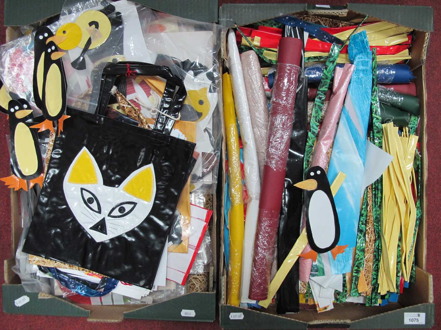 Handmade Shopping Bags, of a cat, ladyhird. Handicraft patterns, materials, etc:- Two Boxes. - Image 2 of 2