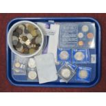 Pre and Post Decimal British Coinage and Coin Sets, commemorative crowns, foreign coins, etc:- One
