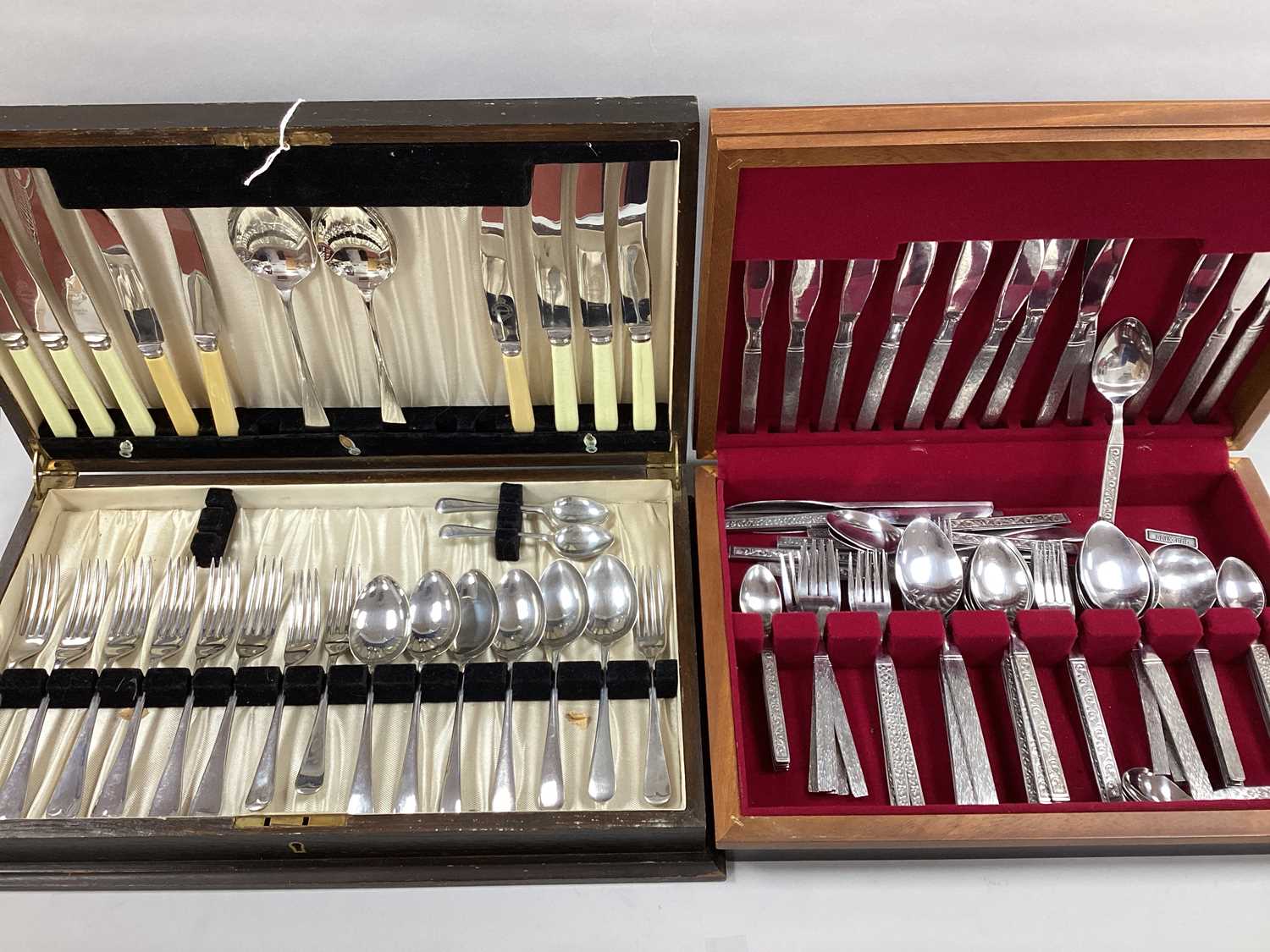 Assorted Stainless Steel Cutlery, in a fitted canteen case; together with a part canteen. (2)