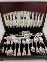 Kings Pattern Canteen of Plated Cutlery, together with further assorted plated cutlery, including