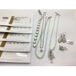 The Genuine Gemstone Company Ltd; A Selection of "Sterling Silver" Stone Set Jewellery, to include a