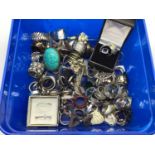 A Collection of Assorted Costume Dress Rings :- One Box