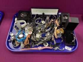 An Assortment of ladies Wristwatches to include Sekonda Seksy, Klaus Kobec (crack to glass), Brave