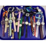 A Collection of Modern Ladies Wristwatches, including Citron, Accurist, Pickado, gent's etc :- One