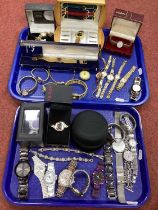 Modern Ladies Wristwatches, including Rotary, Lorus, Oasis, Ascurist, Sekonda etc :- Two Trays