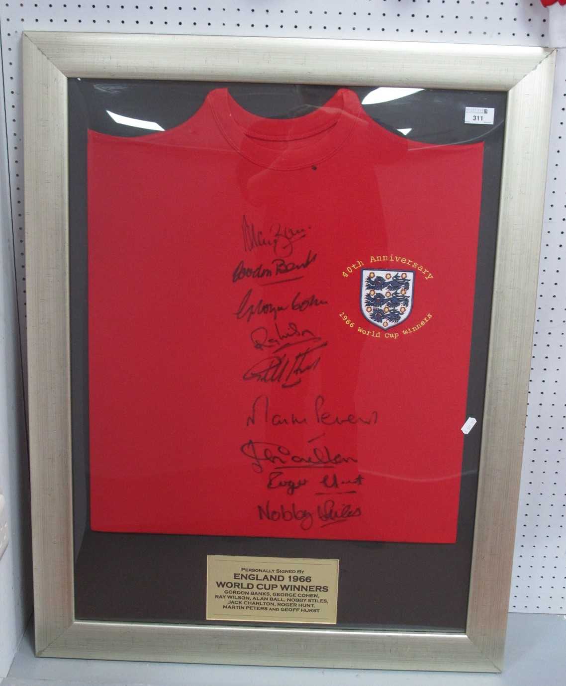 1966 World Cup England Player Autographs - Banks, Cohen, Wilson, Ball, Stiles, Jack Charlton,