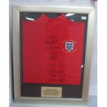 1966 World Cup England Player Autographs - Banks, Cohen, Wilson, Ball, Stiles, Jack Charlton,