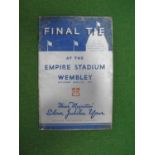 1935 F.A Cup Final Programme Sheffield Wednesday v. West Bromwich Albion