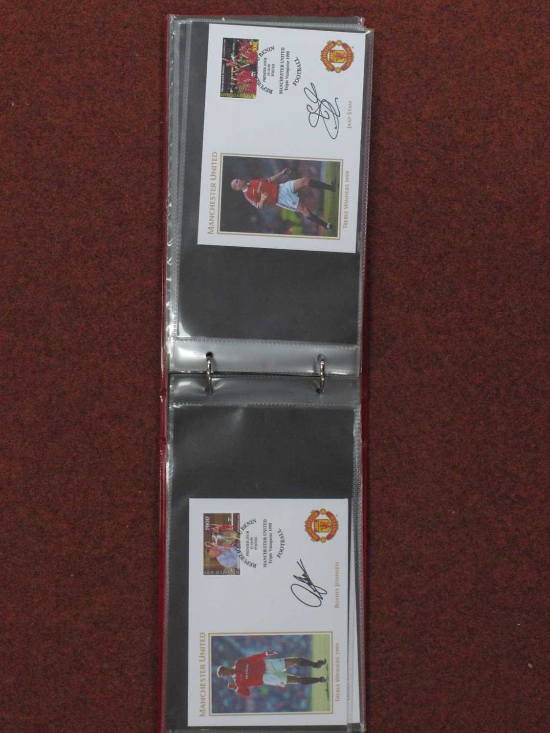 Manchester United 1999 Treble Season Autographs, pen signed (unverified) First Day Covers, to - Image 5 of 6