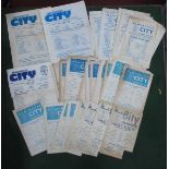 Manchester City Reserves Programmes 1957-77. including v. Manchester United 60-1, 76-7, v. Leeds