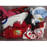 Rugby Union Shirts - Gloucester, Argentina both medium. England and British Lions size L.