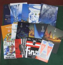 European Final Programmes - Eleven from the 2000's, plus others.