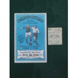 1930 England v. Scotland Football Ticket and Programme, (rusty staple removed), for the game at