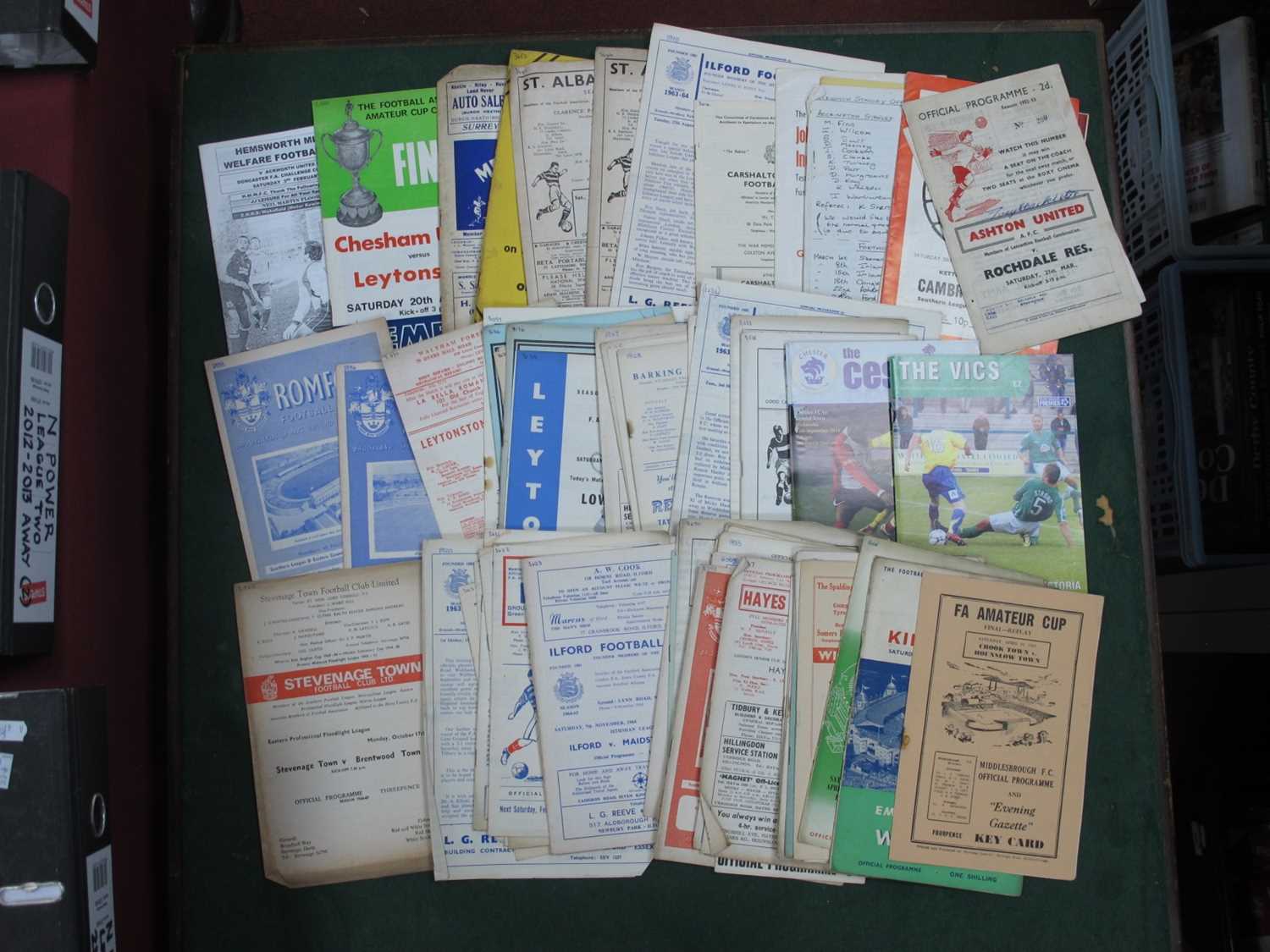 Non-League Programmes, to include 1950's issues of St Albans City, Ashton, Romford, Goole,