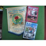Complete Record Books, Burnley, Blackburn Rovers, together with Rovers signed pennant. (3)