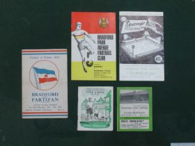 1951 Bradford Park Avenue v. Partizan Belgrade Programme, for The Festival of Britain game (spine