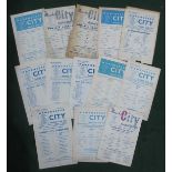 Manchester City Single Sheet/Four Page Programmes 1960-1, Blues v. Yellows, v. Rochdale - Lancashire