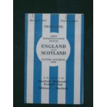 1942 England v. Scotland Football Programme, for the game at Hillsborough, dated Easter Saturday