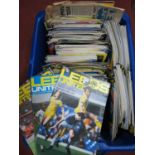 Leeds United Programmes Home and Away, 1980's and later, large quantity:- One Box