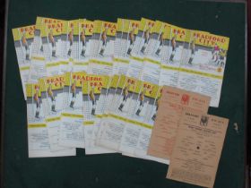 Bradford City Home Programmes, 1959-60 twenty-three league issues. F.A Cup v. Barnsley, Rochdale,