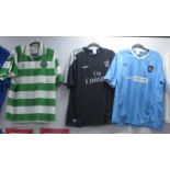 Football Shirts - Glasgow Celtic Umbro home - appears to be large, Chelsea Umbro black away