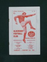 1970 Aldershot v. Bradford Park Avenue, dated 20th April 1970 (rusty staples). Bradford's last