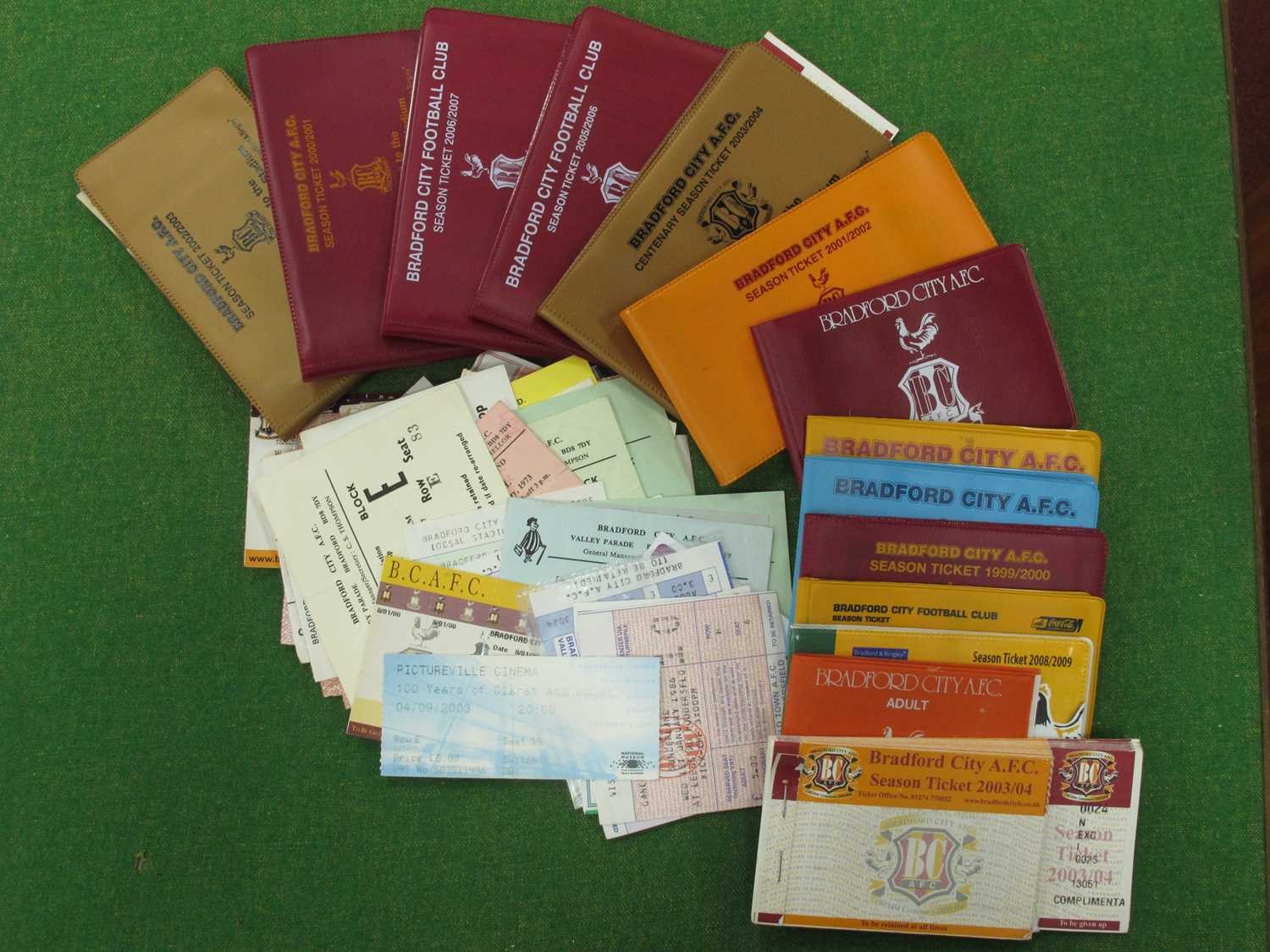 Bradford City Tickets from 1970 Onwards, including 72-3 v. Blackpool - F.A Cup, Tooting F.A Cup,