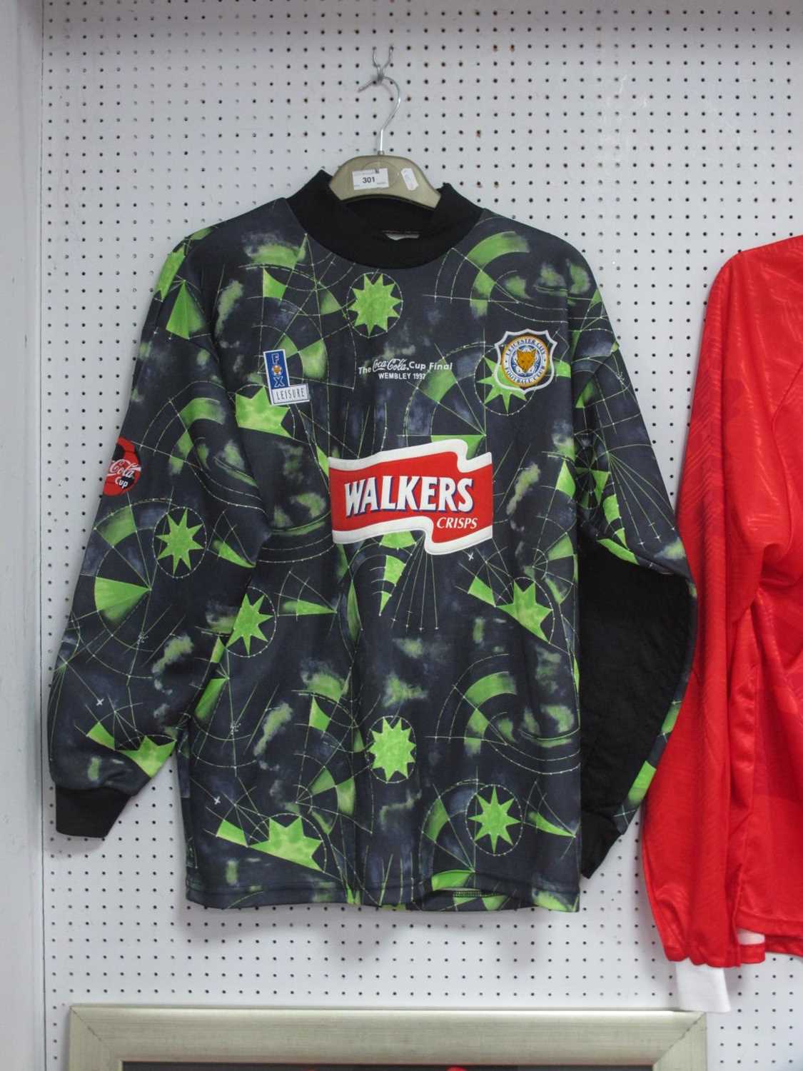 Leicester City 1997 Coca-Cola Cup Final Match Shirt by Fox Leisure, for Goalkeeper (Kevin) Poole,