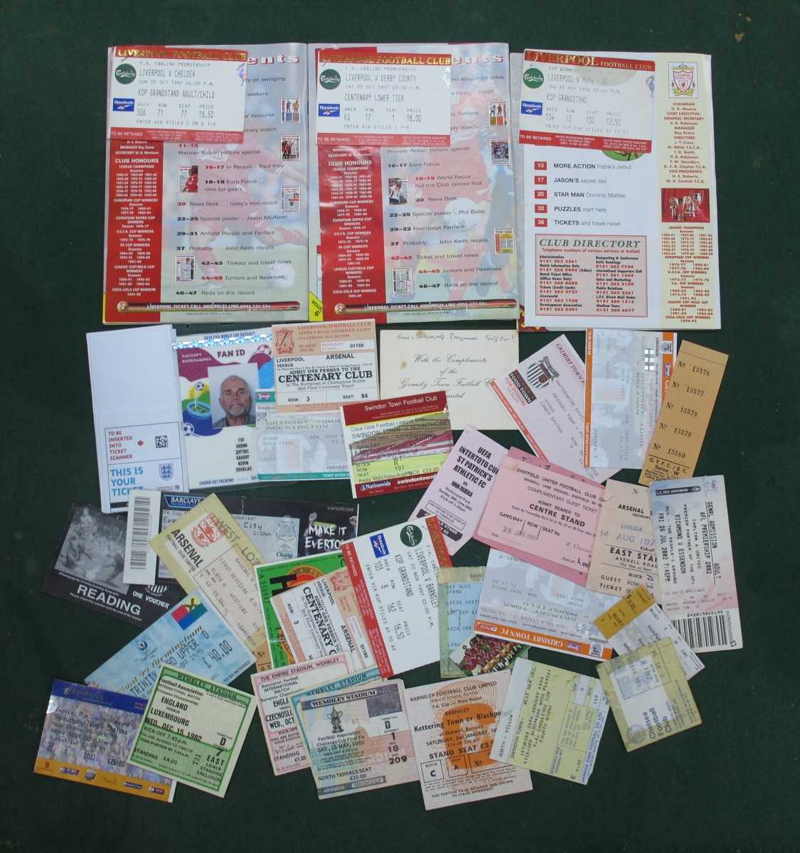 Tickets - Dooley Benefit. 1971-2 Arsenal v. Chelsea, 2014-15 Shrewsbury v. Chelsea - League Cup,