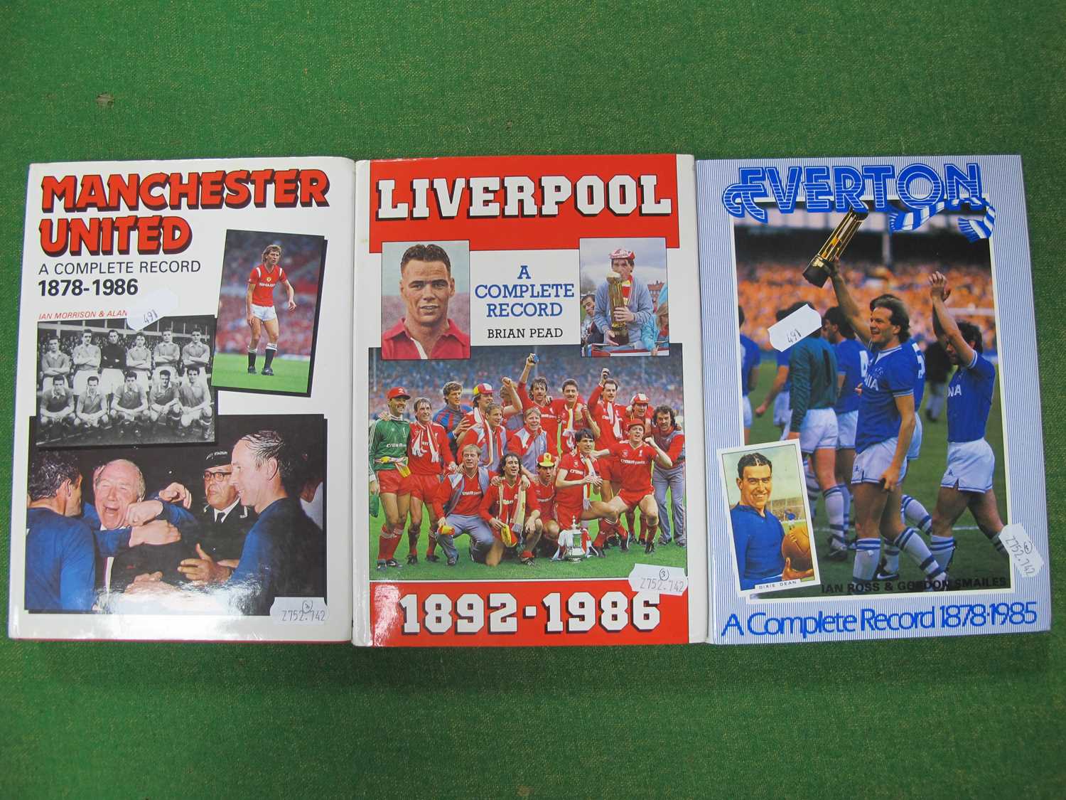 Complete Record Books, Liverpool, Everton, Manchester United (3).