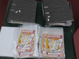 Bradford City Home Programmes 1979-80 to 85-6, including friendlies, West Riding Cup,