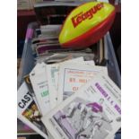 Rugby League Programmes - World Cup, International, Magic Weekend, Challenge Cup Final, Championship