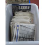 Leeds United Home Programmes 1960s, including v. European Opposition, over 200:- One Box.