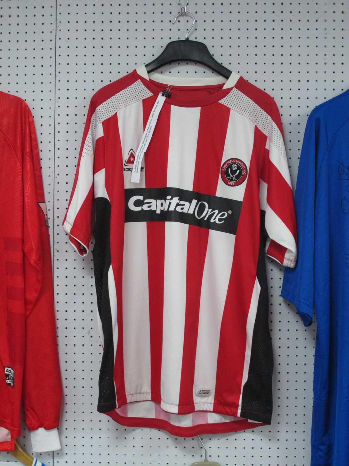 Sheffield United 2008-09 Le Coq Sportif Home Shirt with 'Capital One' Logo.