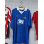 Chesterfield 'Sport Leisure' Blue Home Shirt, circa early 2000's bearing 'Gordon Lamb' logo, Maybury