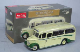 A Sunstar 1:24th scale #5002 diecast model 1947 Bedford OB Duple Vista, EDL 637 Southern Vectis