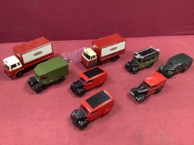 Eight White Metal, Diecast and Kit Built Model Commercial Vehicles by Cresta and other, hand painted