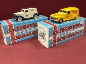 Two Mini Marque 1:43rd Scale White Metal Model Vehicles. Hudson Sedan Delivery 1941 (minor