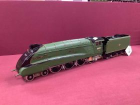 A 'O' Gauge/7mm Brass White Metal Kit Built Class A4 4-6-2 Steam Locomotive with Eight Wheel Tender;