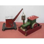 Three Home Made Wooden/Metal Toys for The 1s Half of the XX Century, including a steam roller and