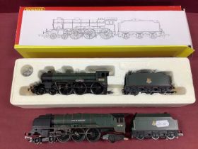 Two Hornby (China) OO Gauge/4mm BR Green Steam Tender Locomotives, comprising: Ref No. R2209 Class