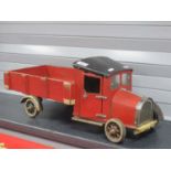 A First Half XX Century Home Crafted Model Made Out of Wood and Metal of a Four Wheel Lorry, circa