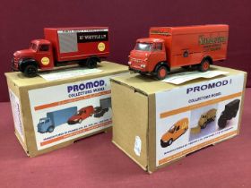 Two PROMOD Collectors White Metal Models. #391 Commer Maxi Load 'Slumberland', No. 28 of 50, #363