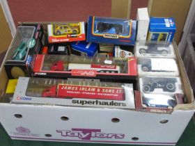 Approximately Forty Diecast Model Vehicles by Matchbox, Corgi, Burago, Lledo and Other, to include
